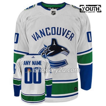 Børn NHL Vancouver Canucks Trøje Tilpasset Adidas Hvid Authentic